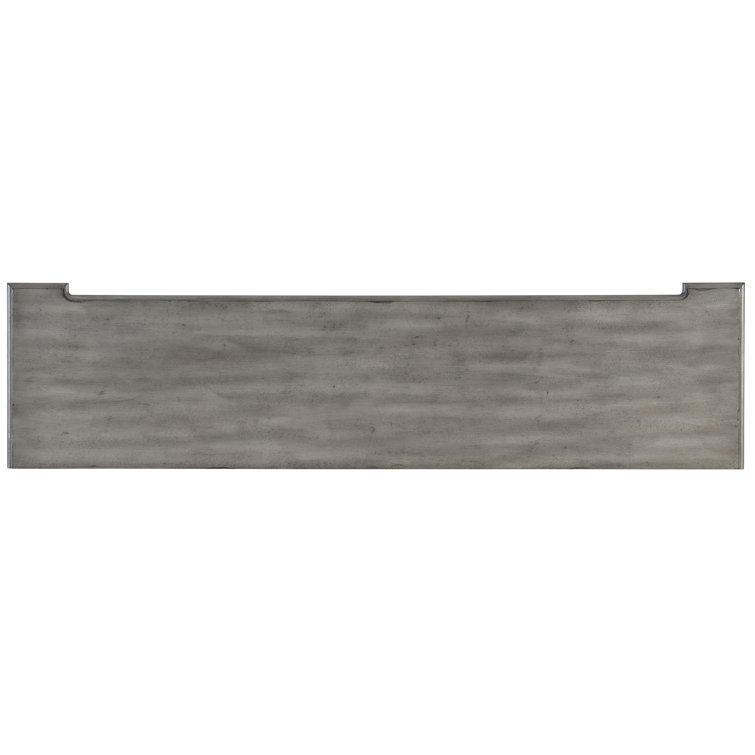 Gray Oak and Birch Transitional Four-Door Sideboard