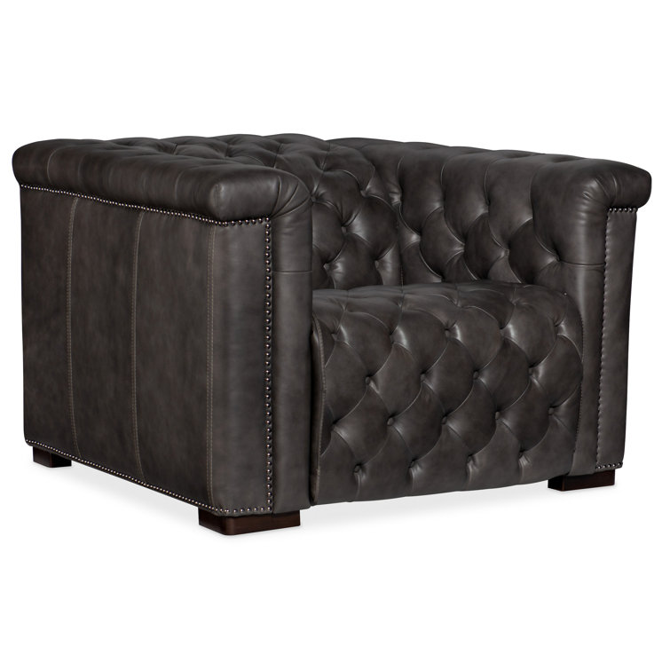 Bellagio Gravel Handcrafted Leather Recliner