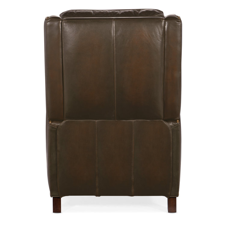 Sarzana Fortress Dark Wood Handcrafted Leather Recliner