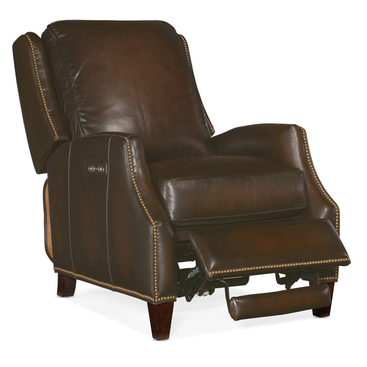 Sarzana Fortress Dark Wood Handcrafted Leather Recliner