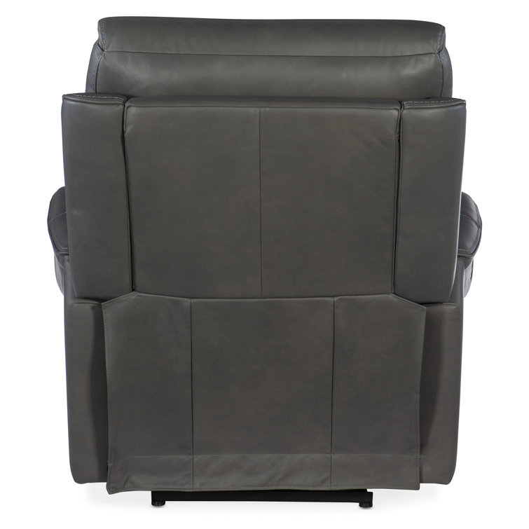 Sahara Dorian Gray Leather Recliner with Power Headrest