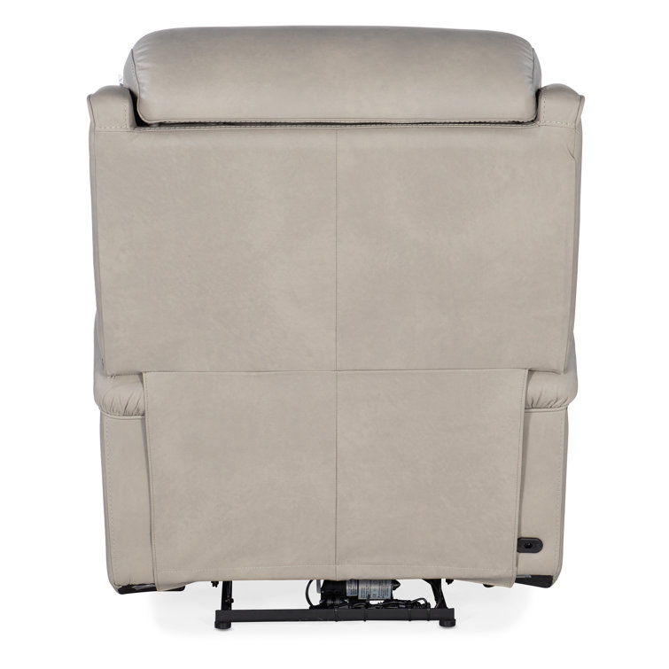 Sahara Ash Leather Zero Gravity Recliner with Power Headrest