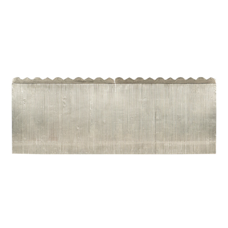 Contemporary 48'' Silver German Silver Foil Sideboard