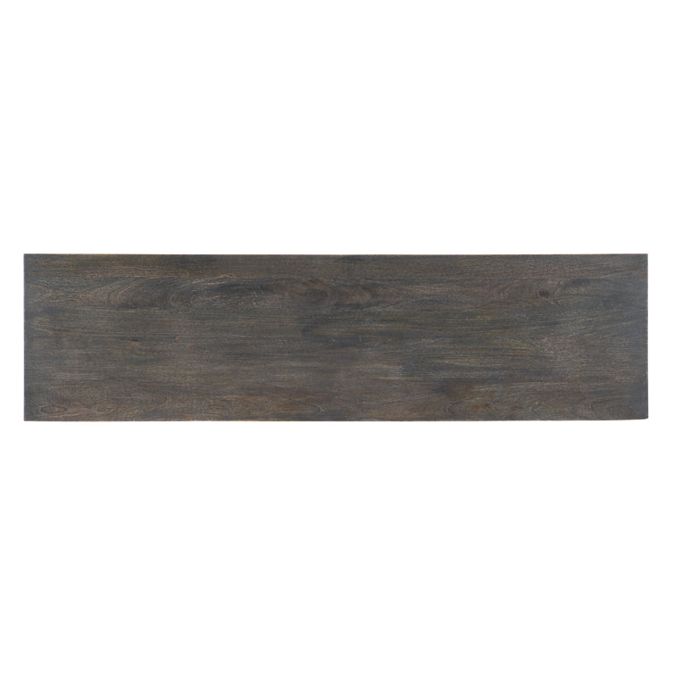 Gray and White Bone Inlay Mango Wood Sideboard