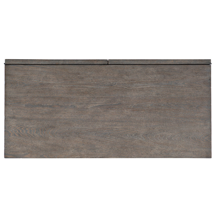 Gray Hardwood Transitional 2-Door Accent Cabinet