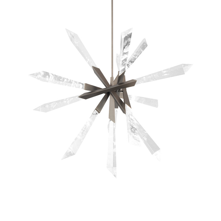 Schonbek Antique Nickel LED Sputnik Sphere Chandelier