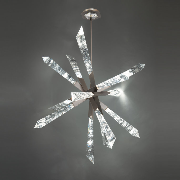 Schonbek Antique Nickel LED Sputnik Sphere Chandelier