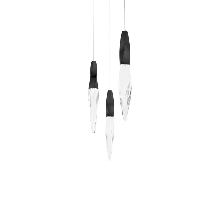 Kindjal Black Crystal LED Pendant Light
