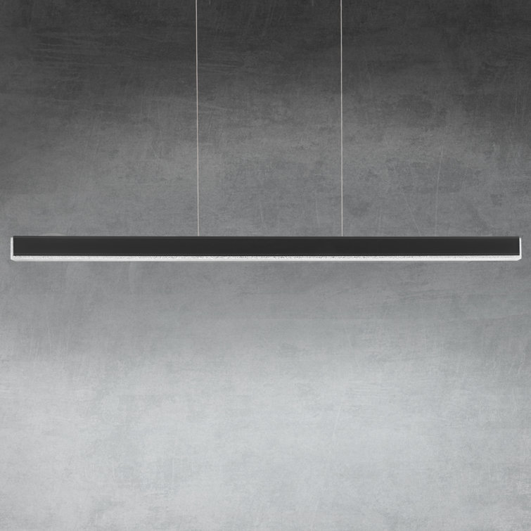 Mystique 70" Black Crystal LED Linear Pendant