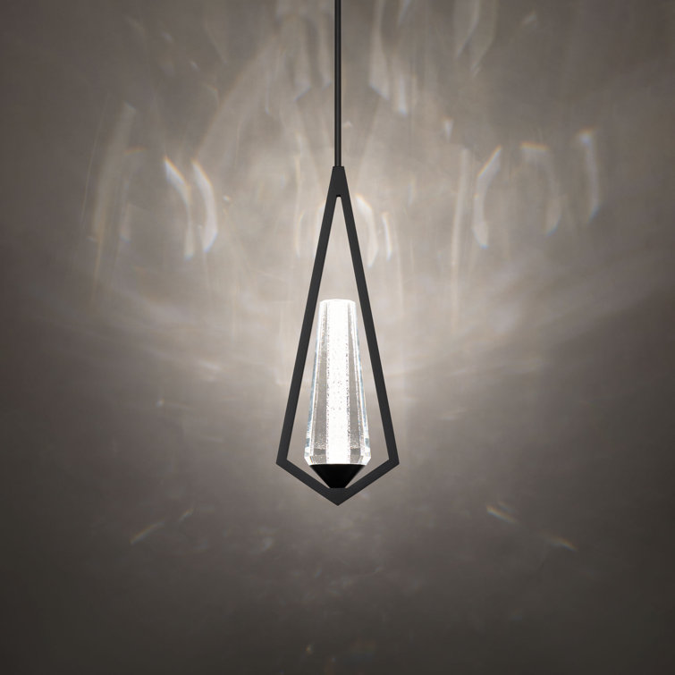Devotion Black Crystal LED Mini Indoor/Outdoor Pendant