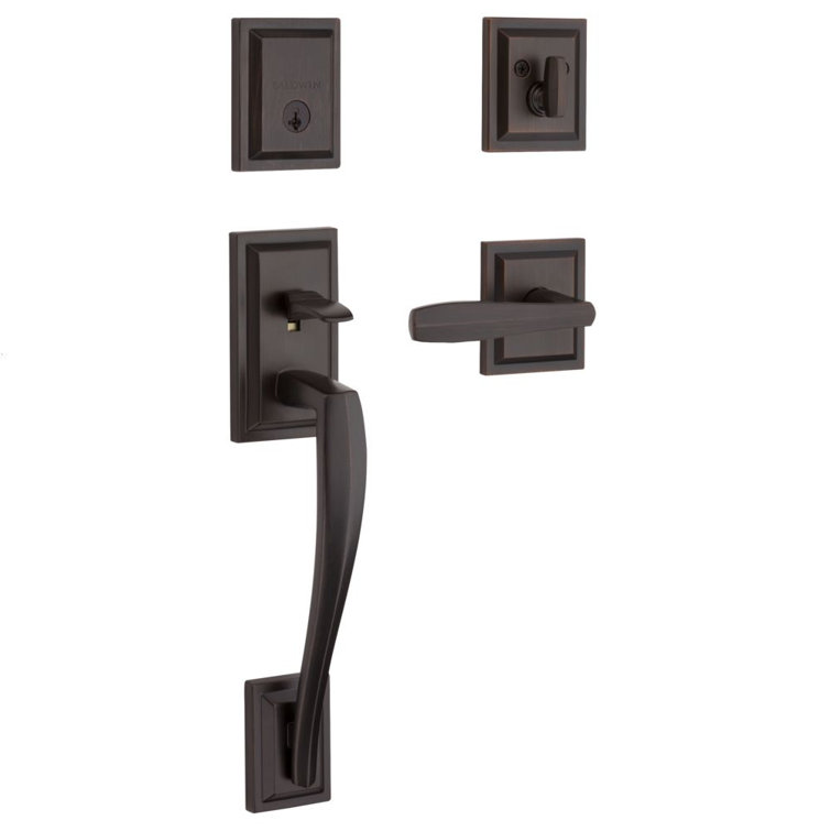 Spyglass Venetian Bronze Single Cylinder Deadbolt Entry Handleset