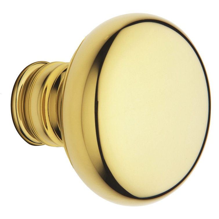 Unlacquered Brass 2-1/8 Inch Round Metal Door Knob