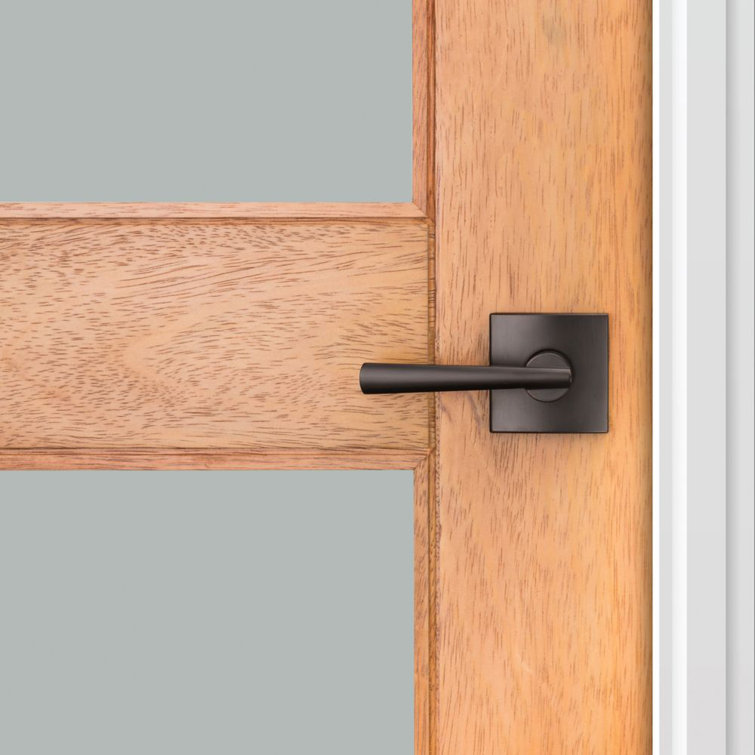 Venetian Bronze Modern Square Passage Door Lever