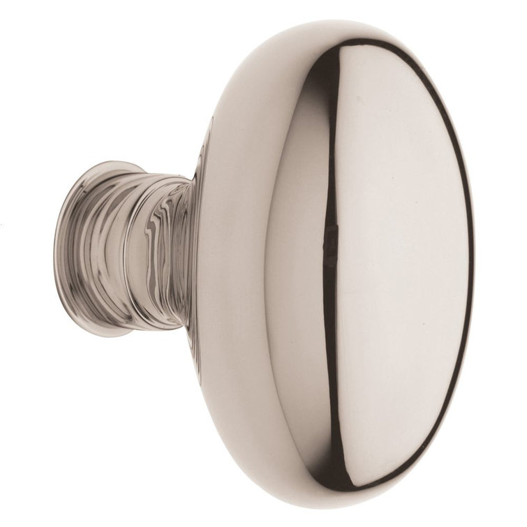 Lifetime Polished Nickel Passage Door Knob with Rose
