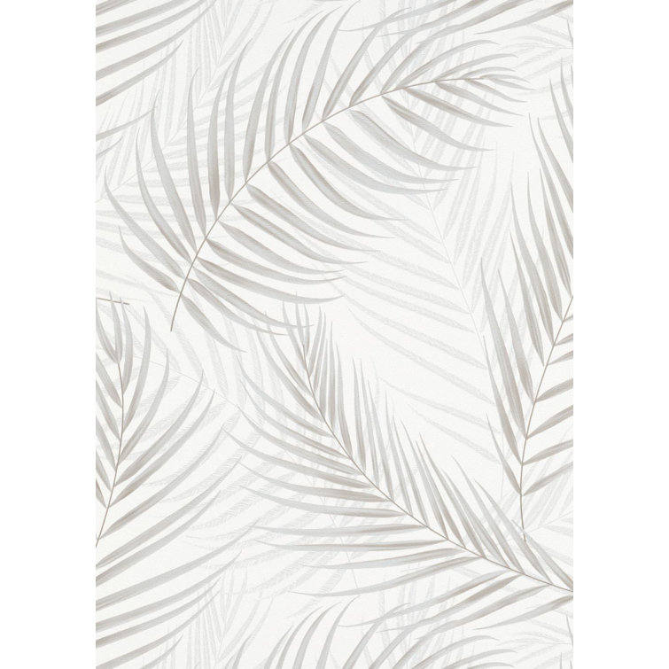 Light Gray and Gold Non-Woven Textured Wallpaper Roll