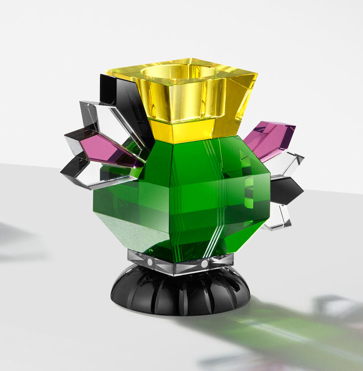 Elegant Hand-Cut Crystal Tealight Candle Holder