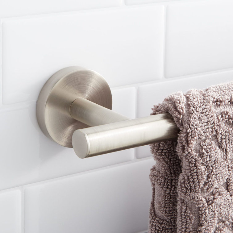 Brushed Nickel 18" Wall-Mount Single Towel Bar