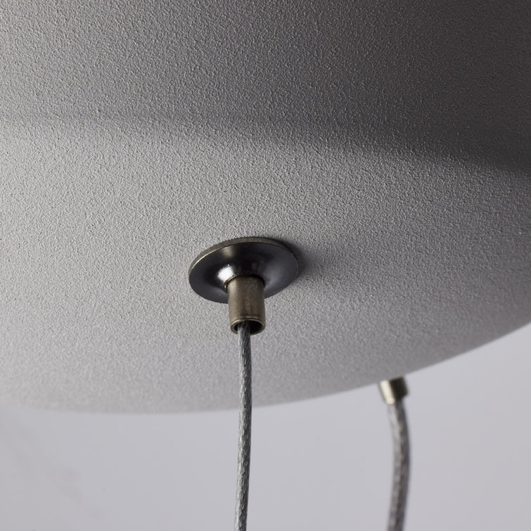 Orbit 17.75" White Drum LED Pendant Light
