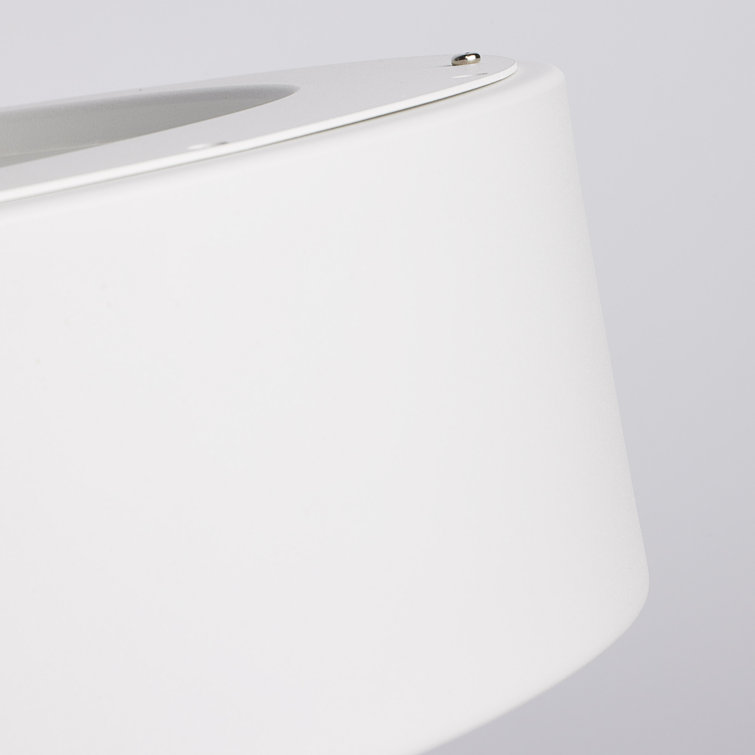 Orbit 17.75" White Drum LED Pendant Light