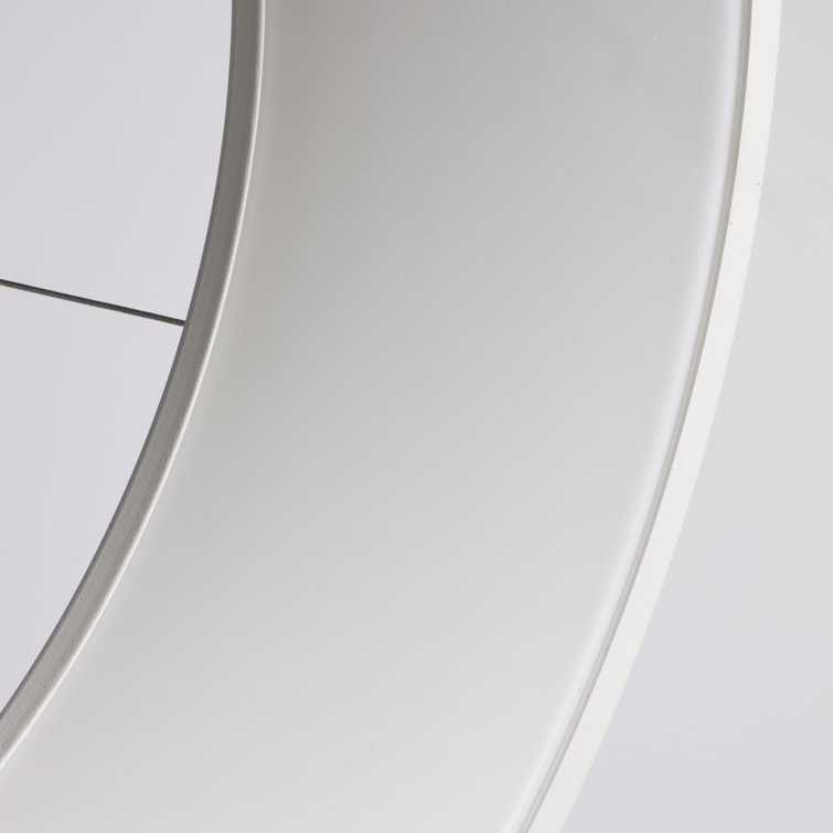Orbit 17.75" White Drum LED Pendant Light
