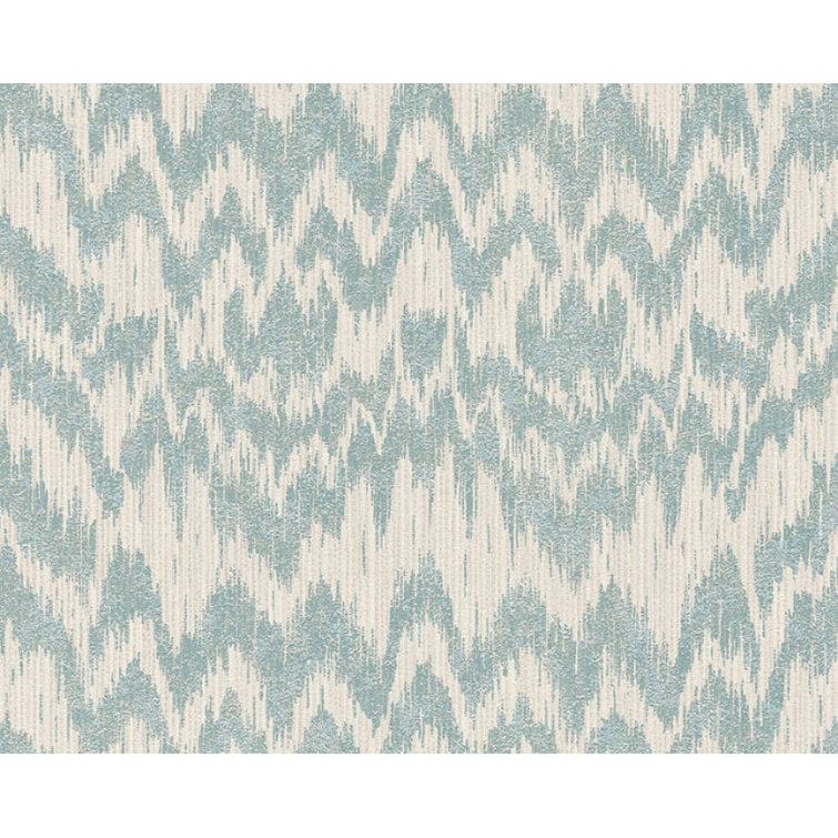Beige and Blue Non-Woven Abstract Wallpaper Roll