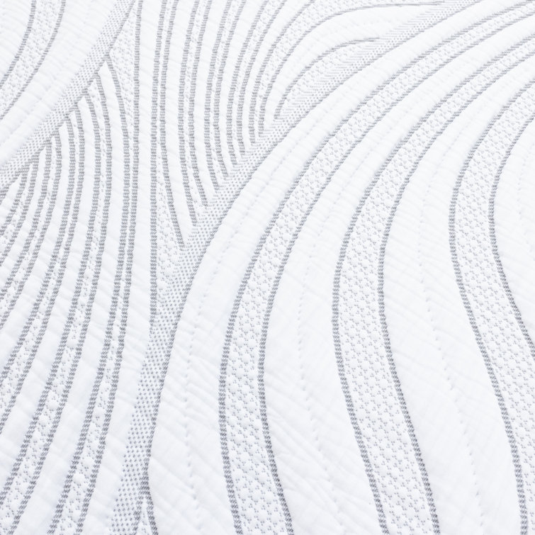 Contemporary White Memory Foam 8-inch King Mattress