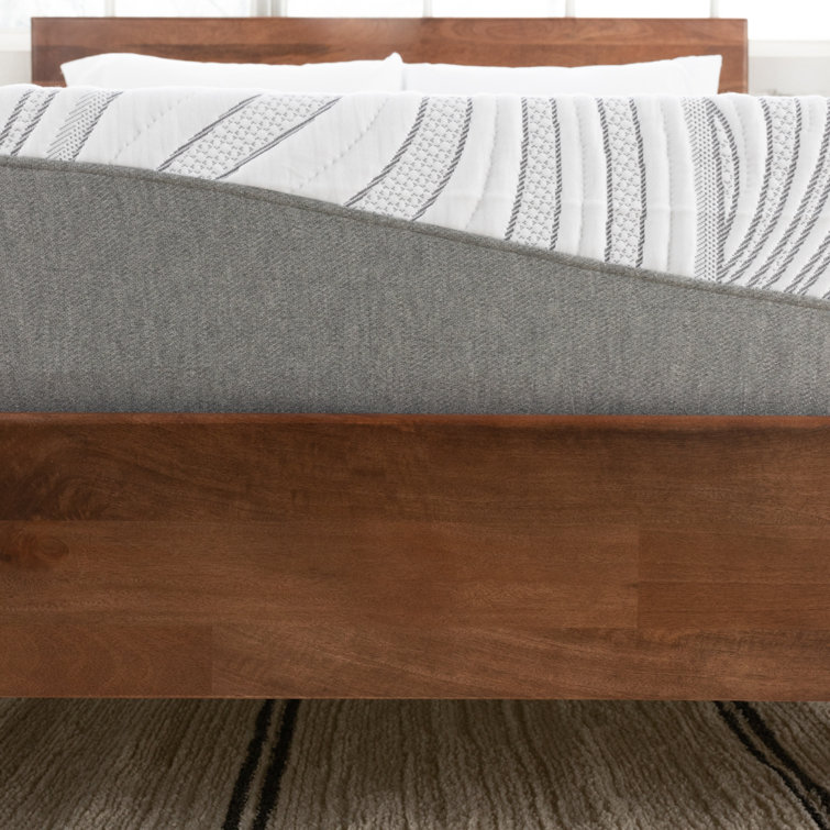 Serena White Contemporary Queen 12'' Memory Foam Adjustable Bed