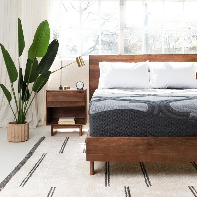 King Gray Gel Memory Foam Innerspring Adjustable Bed