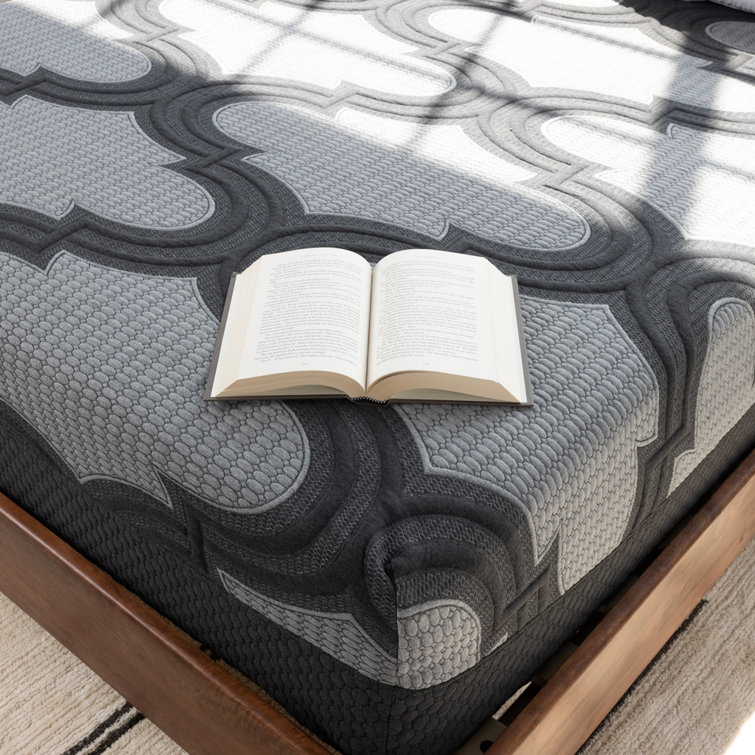 King Gray Gel Memory Foam Innerspring Adjustable Bed
