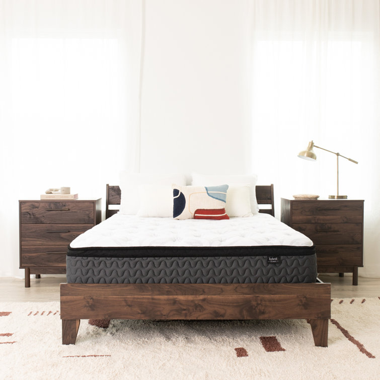 White Twin Pillowtop Innerspring Gel Memory Foam Mattress