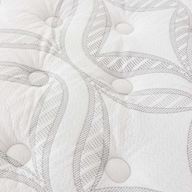 White Twin Pillowtop Innerspring Gel Memory Foam Mattress