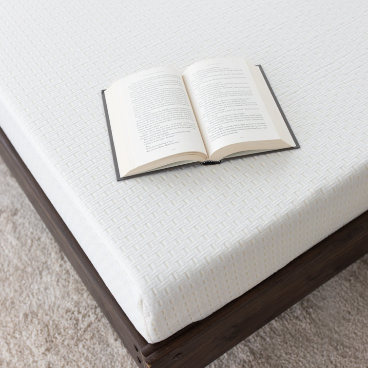 White 8-Inch Medium Firm Memory Foam Queen Mattress