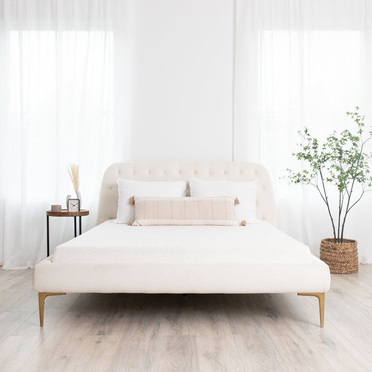 White 8-Inch Medium Firm Memory Foam Queen Mattress