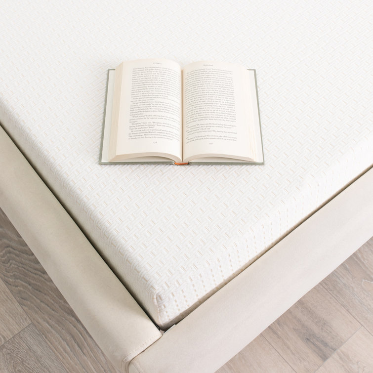 White 8-Inch Medium Firm Memory Foam Queen Mattress