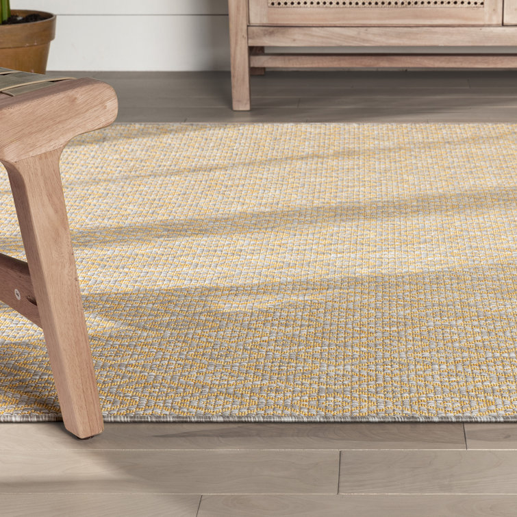 Milo Sienna Yellow Flat-Weave Indoor/Outdoor Rug