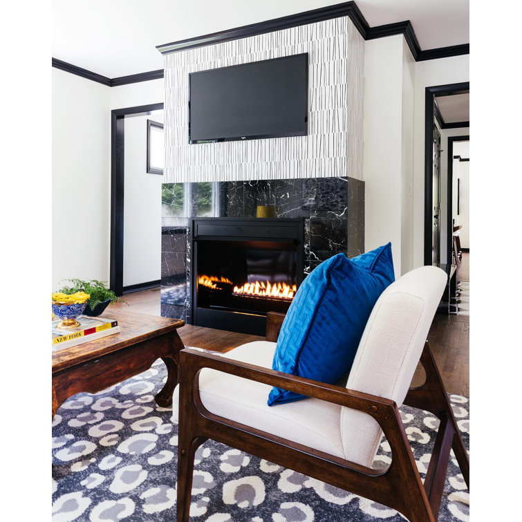 Modern Black and White Abstract Peel and Stick Wallpaper