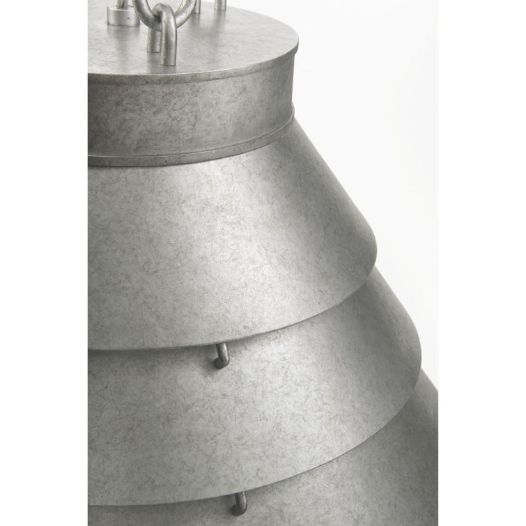 Galvanized Steel 26.5" Industrial Pendant Light