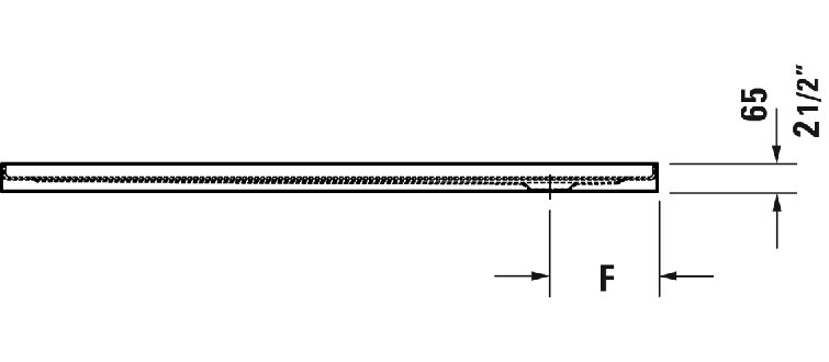 Architec 36" x 60" White Acrylic Single Threshold Shower Base