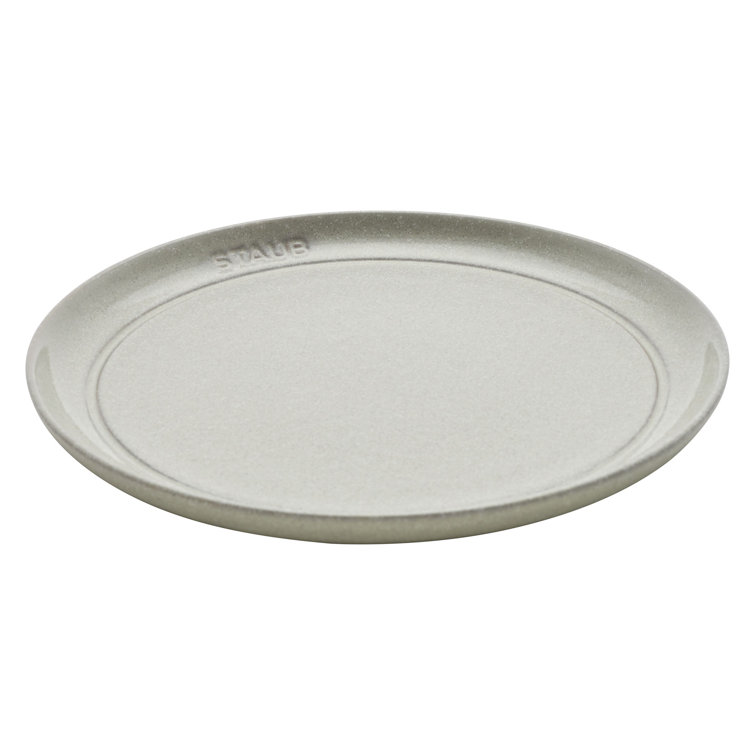 Staub 9-Inch Gray Porcelain Salad Plate Set, 4-Piece