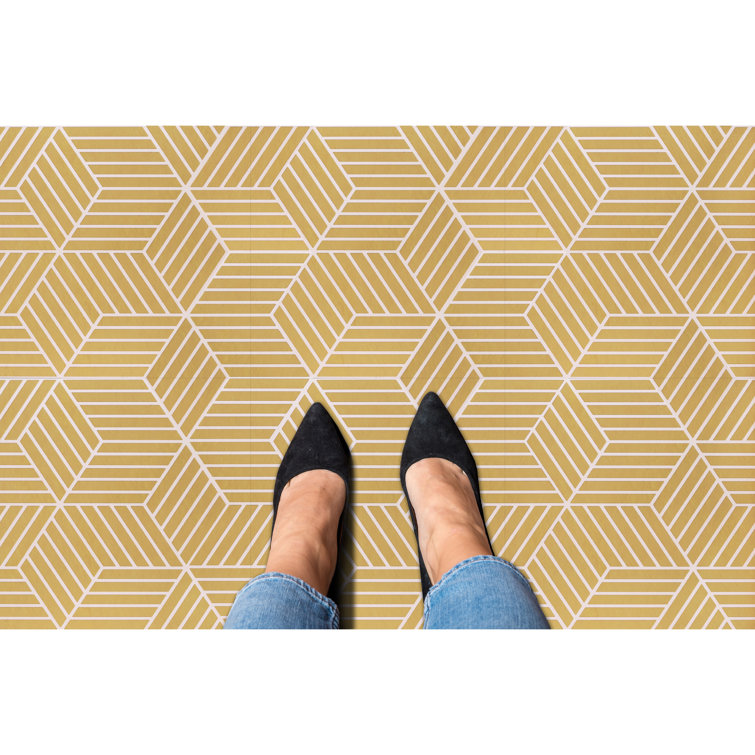 Latte Pattern Self-Adhesive 12-Inch Vinyl Floor Tiles