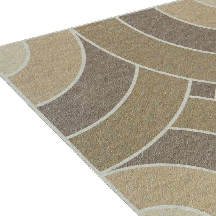 Medium Brown Swirl Pattern 12'' x 12'' Vinyl Peel and Stick Floor Tiles