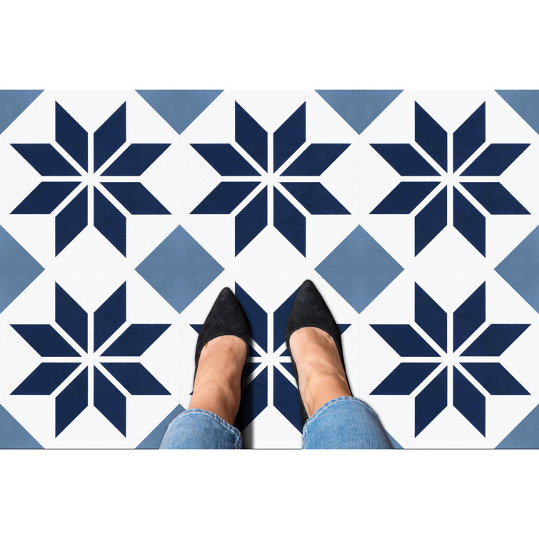 Starlight Vintage Self-Stick Vinyl Floor Tile 12x12 - Herringbone Pattern