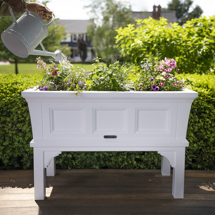 Classic White Raised Garden Planter Box for Outdoor & Indoor, 24"x39"