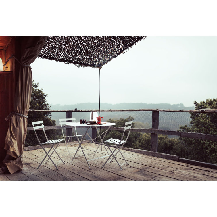 Gingerbread Steel Foldable Bistro Chair Set