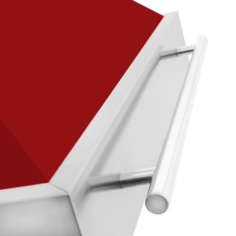 36" Red Matte Stainless Steel Wall Mount Range Hood