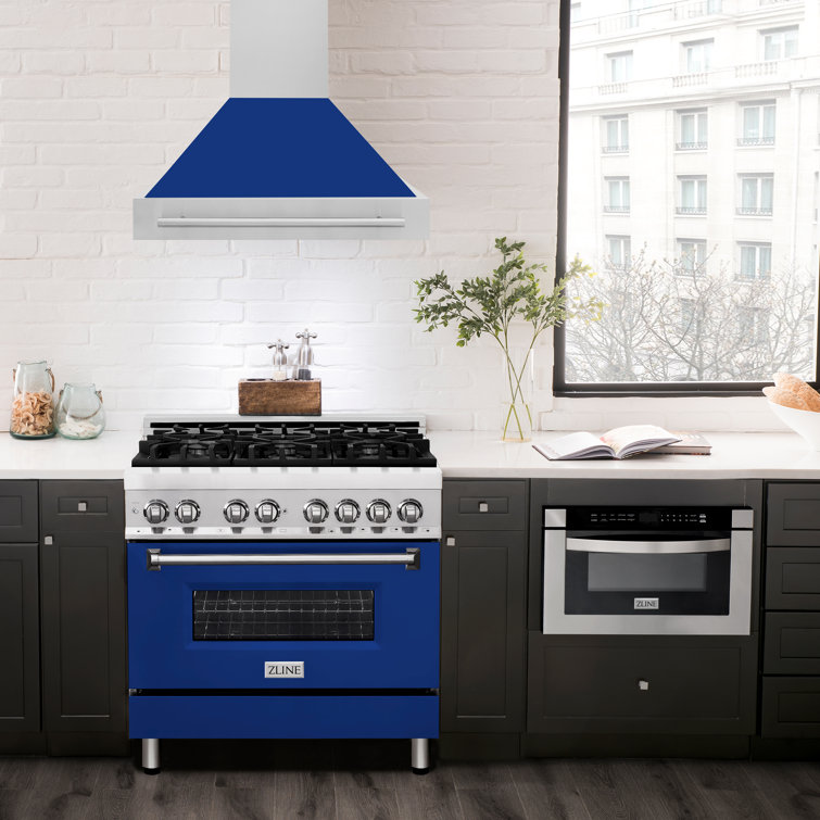 36-Inch Stainless Steel Wall Mounted Range Hood with Handle
