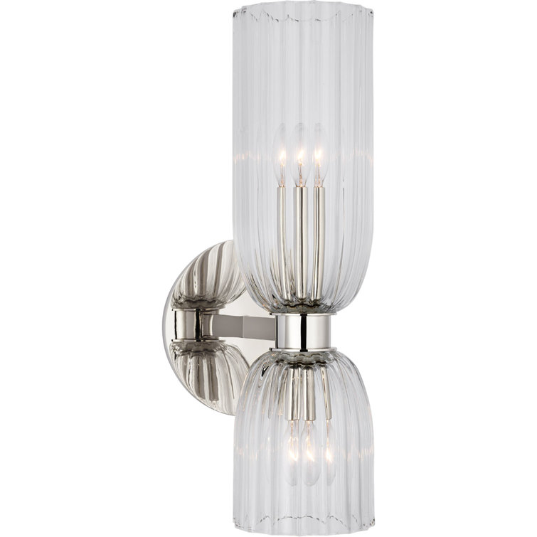 Asalea Polished Nickel 16'' Dimmable LED Bath Wall Sconce