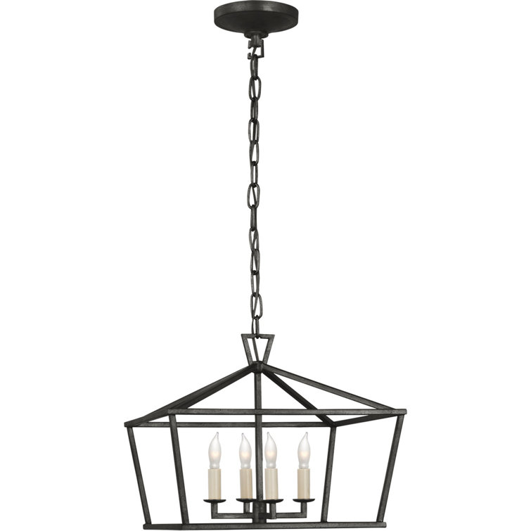 Antique Brass and Glass 2-Light Flush Mount