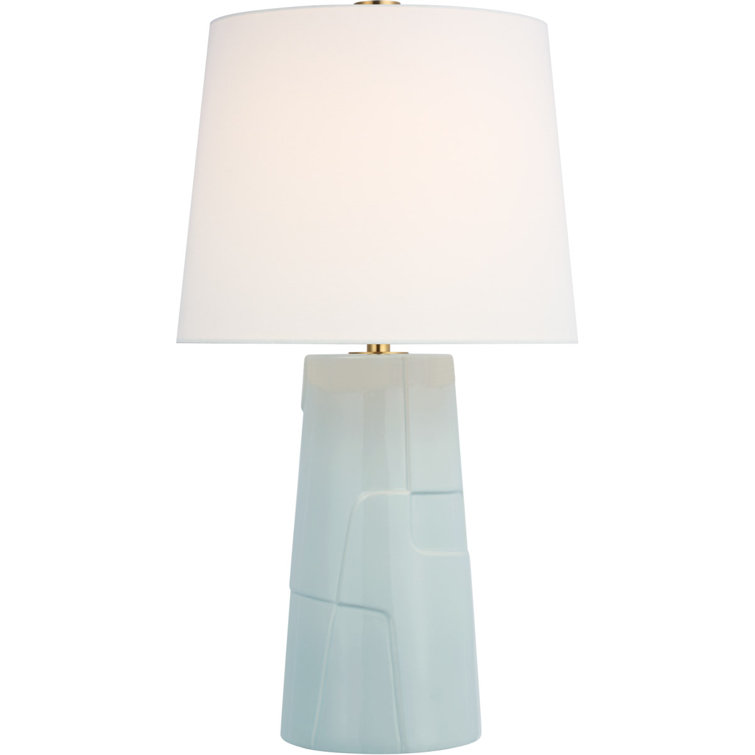 Adjustable Ice Blue Porcelain Outdoor Table Lamp