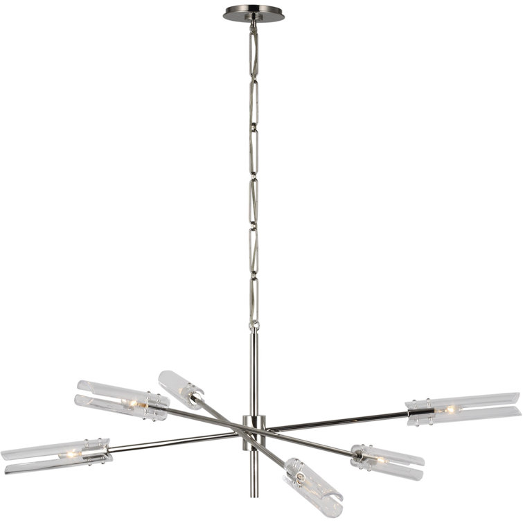 Casoria 6-Light Polished Nickel & Crystal Chandelier